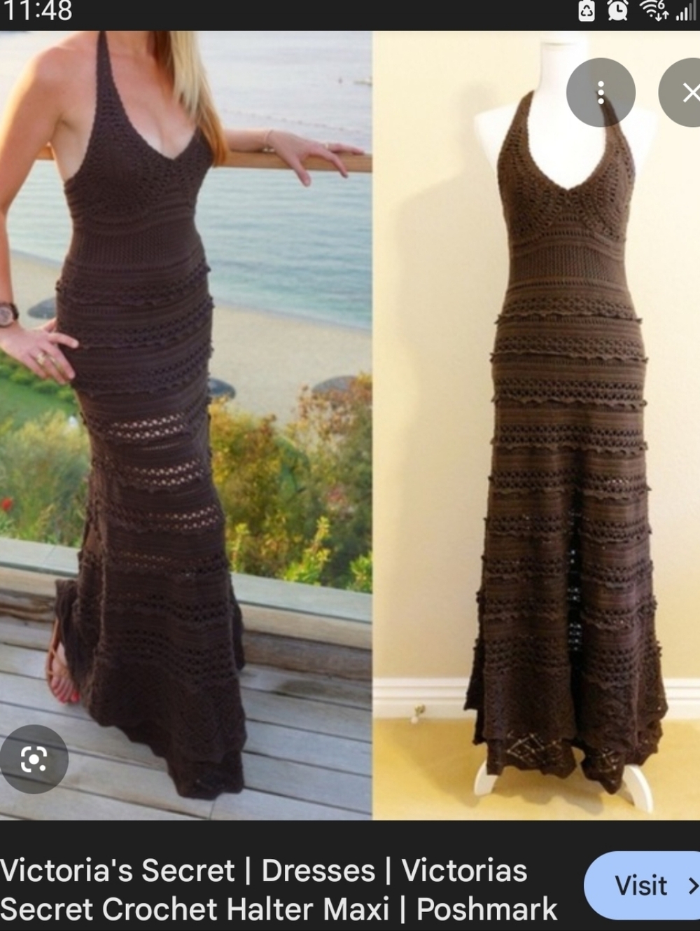 Victorias Secret Crochet Maxi Dress 🤎 - Picture 2 of 8